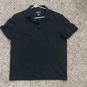Awareness Kenneth Cole Black Polo Shirt Classic Style